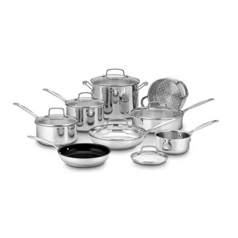 Cuisinart Chef's Classic 14-piece Stainless Steel Cookware Set, Cookware  Sets