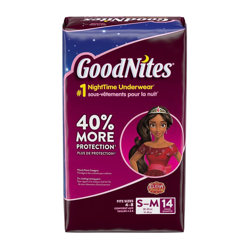 Huggies Goodnites Girls' Size 4-8 Underwear, 14ct, Training Pants