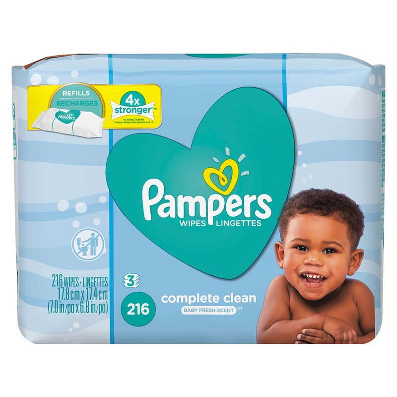 Lingette pampers 0% plastique - Pampers