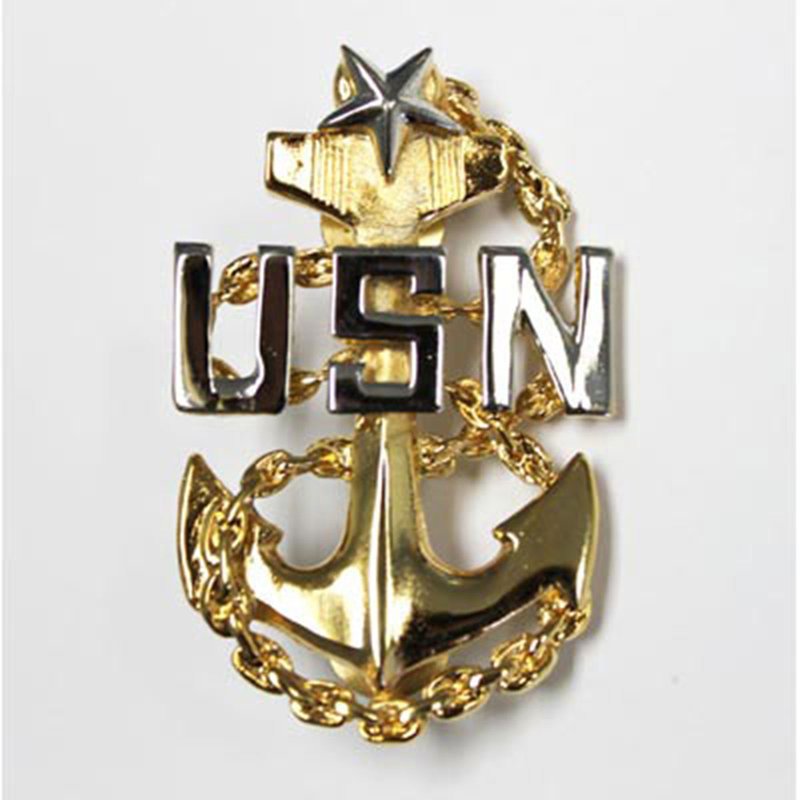 USN E-6 1st Class Gold Decal