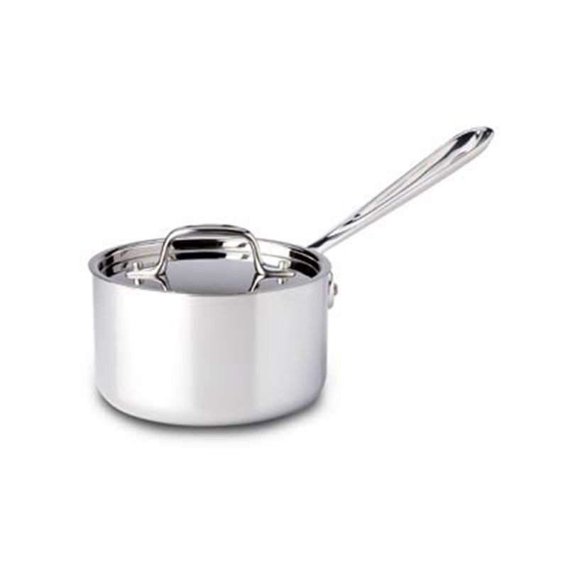 All-Clad D3 Stainless Steel 4-Quart Saute Pan with Lid