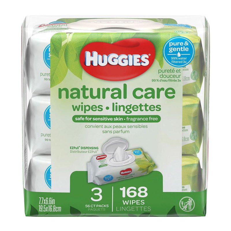 Huggies Natural Care Unscented 3-pack Baby Wipes, 56ct | Baby Wipes &  Warmers | Baby - Shop Your Navy Exchange