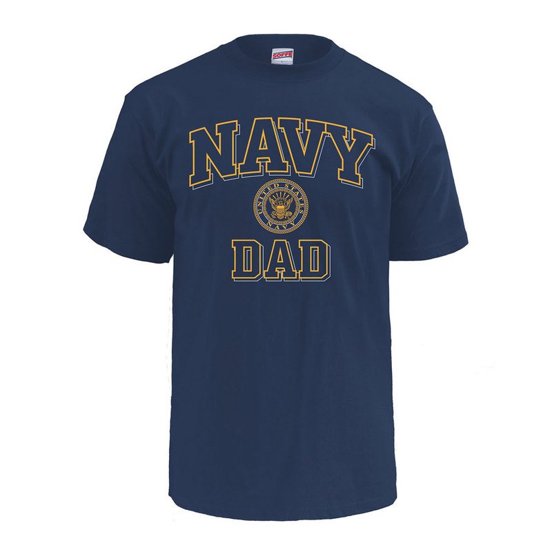 Navy dad shop t shirt