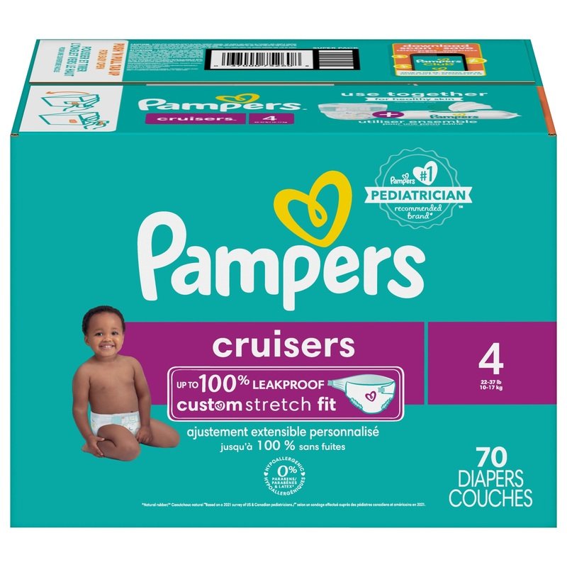 Pampers Swaddlers Diapers, Size 7 - 70 count