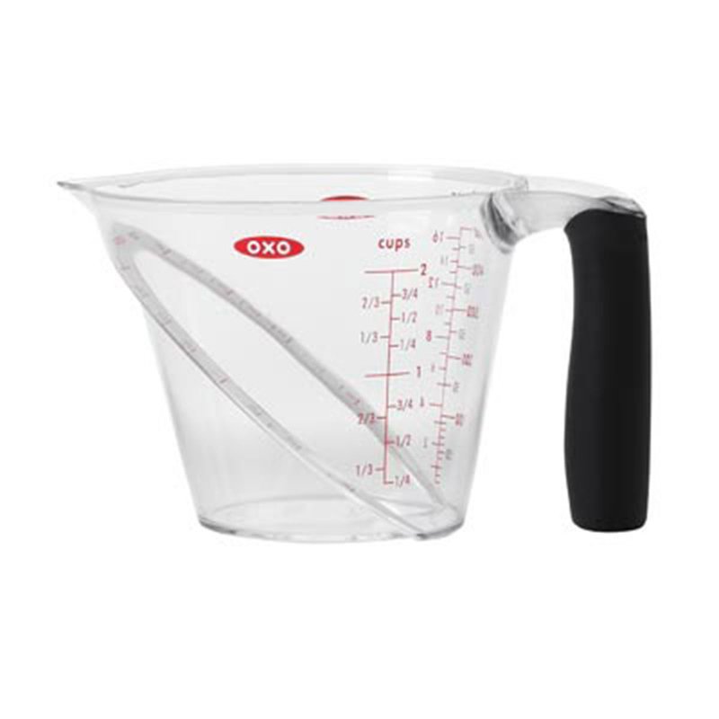 Arrow Plastic Measuring Cups for Liquids, Set of 2 - With Cool-Grip Handle  - BPA-Free Measuring Cups with Spout and Clear Measurements - Microwave and