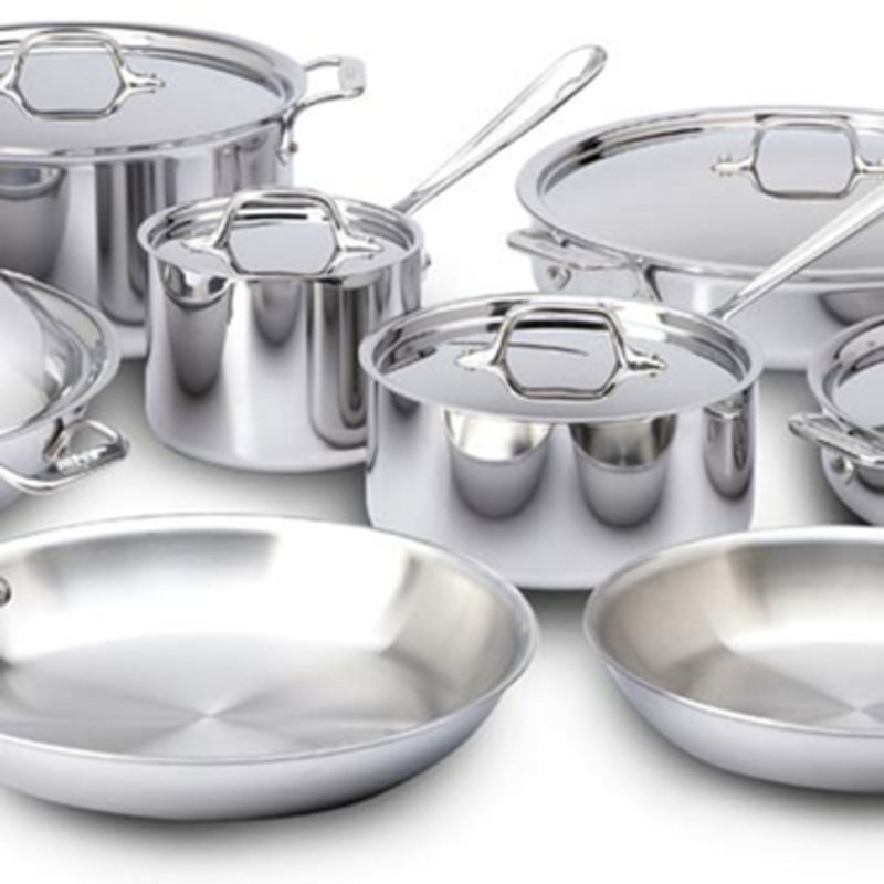 All-Clad 14-pc D3 Stainless Steel Cookware Set 