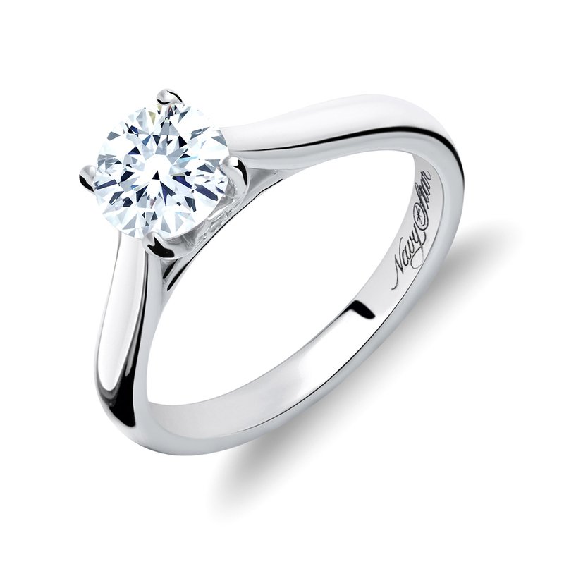 Navy Star 14k White Gold 1 2 Ct Solitaire Engagement Ring Engagement Rings Accessories Shop Your Navy Exchange Official Site