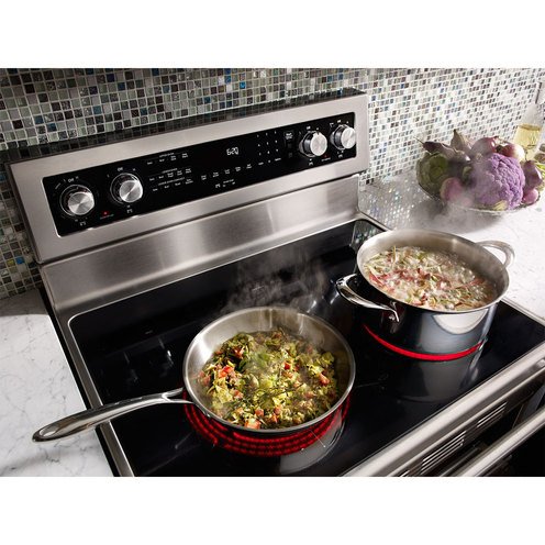 kitchenaid double oven electric stove