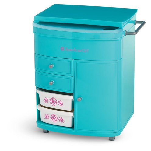 american girl truly blue hairstyling caddy