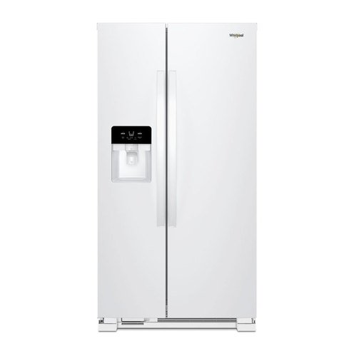 side by side refrigerator white color