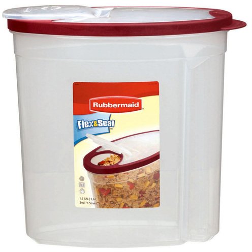Rubbermaid 1.5 Gallon Cereal Keeper Container, Food Storage Bags &  Containers