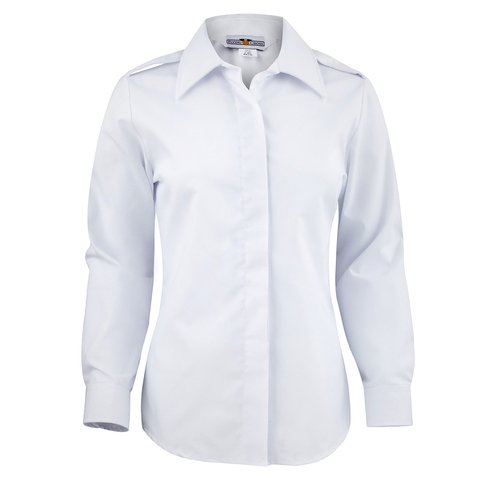 Women\'s White Long Sleeve Shirt | Service Dress Blue (sdb) | Military -  Shop Your Navy Exchange - Official Site