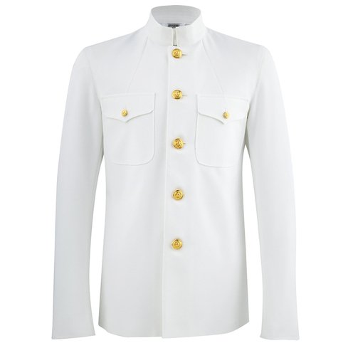 Men's Service Dress White Choker, Classic Fit | Service