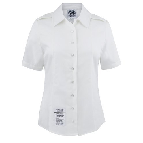 Army Women's White Short Sleeve Shirt | Graveyard - Uniforms