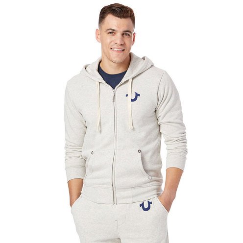 true religion navy zip hoodie