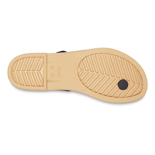 Crocs Tulum Toe Post Sandals Womens Beach Holiday Slip On Open Toe Strap Flats