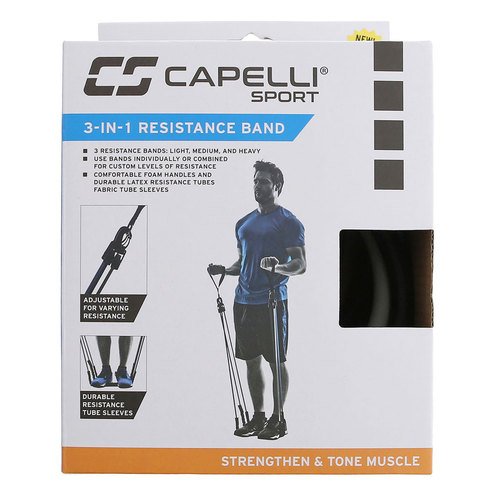 Capelli Sport 3 in 1 Resistance Band Resistance Bands Fitness