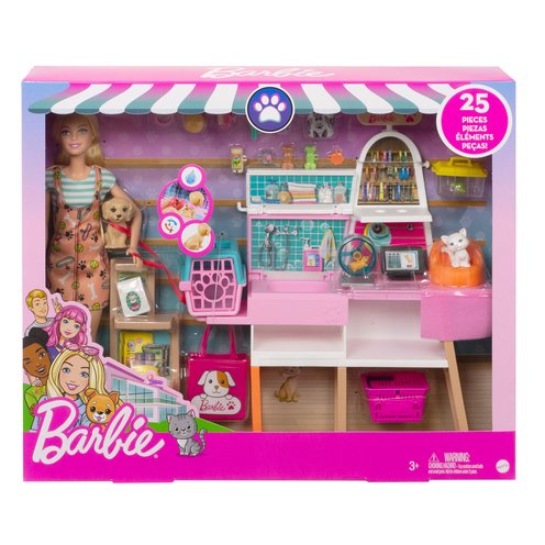 Barbie Pet Supply Store Playset, Fashion & Adventure Dolls With Playsets