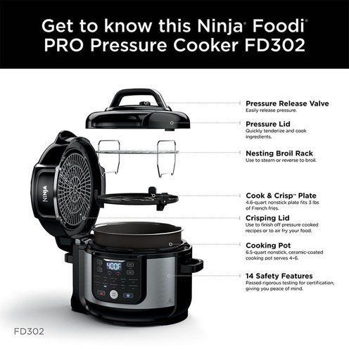 Ninja Foodi 6.5 quart 11 in 1 Pro Pressure Cooker And Air Fryer Pressure Cookers Everyday Home Shop Your Navy Exchange Official Site