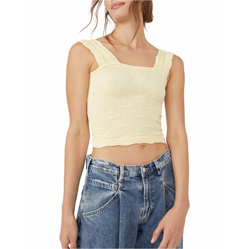 フリーピープル Free People Women's  Love Letters Cami レディース シャツ トップス Black Free People Love Letter Cami - Black Top - Textured Top - Lulus