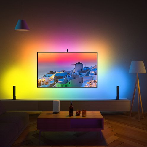 I just can't stop staring at this hypnotic DIY Ambilight project
