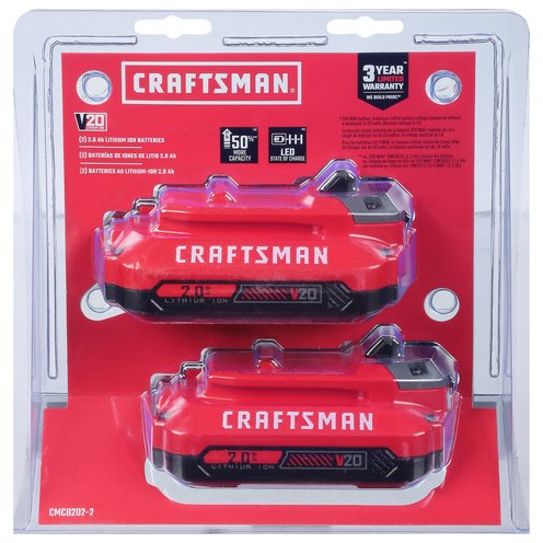Craftsman 20 volt Max Li ion Battery 2 pack Power Tool Batteries General Hardware Shop Your Navy Exchange Official Site
