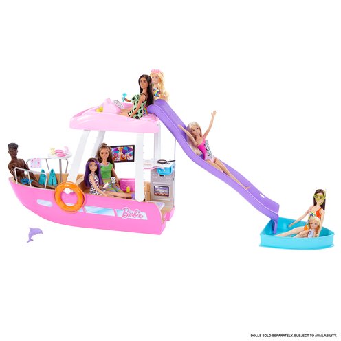 Barbie Boat With Pool And Slide Doll Furniture, Vehicles