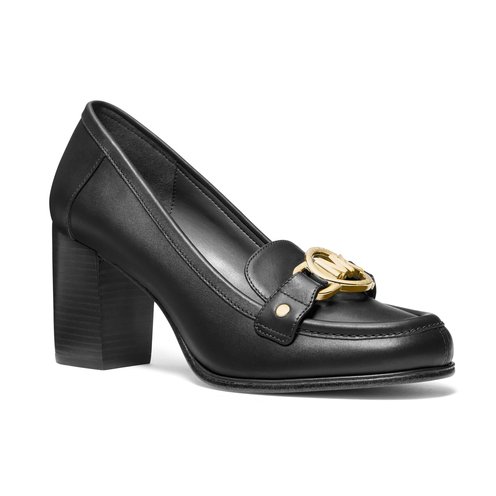 Michael Kors Women s Rory Heeled Loafer Shoes Navy Exchange