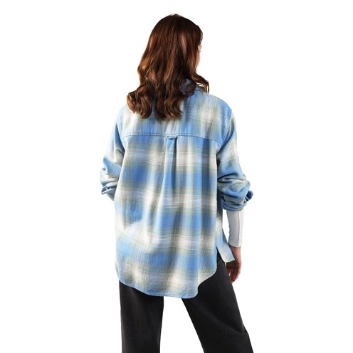 Ae Women's Oversized Long-sleeve Plaid Button-up Shirt | Women's ...