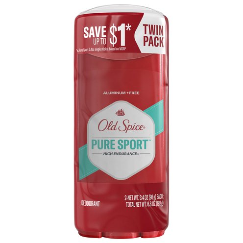 Old Spice PURE SPORT XLサイズ 6個セット Old Spice High Endurance Pure Sport Deodorant Twin Pack 3.4oz Each