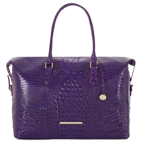 Brahmin Duxbury Weekender Royal Purple Melbourne Duffel