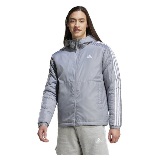 Adidas Men's Essentials 3 Stripes Insulated Hooded Jacket | Men's