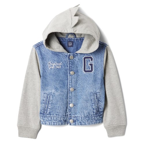 Gap Baby Boys Dino Hooded Denim Jacket | Baby Boys' Denim