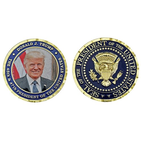 トランプ　WANTED Navy Pride Potus Donald J. Trump 45th And 47th Coin | Navy