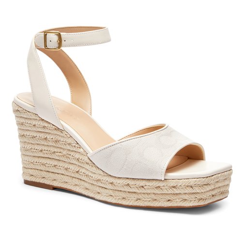 【COACH】Women's Suede Espadrille Wedge Sandals COACH Women's Suede Espadrille Wedge Sandals - Macy's