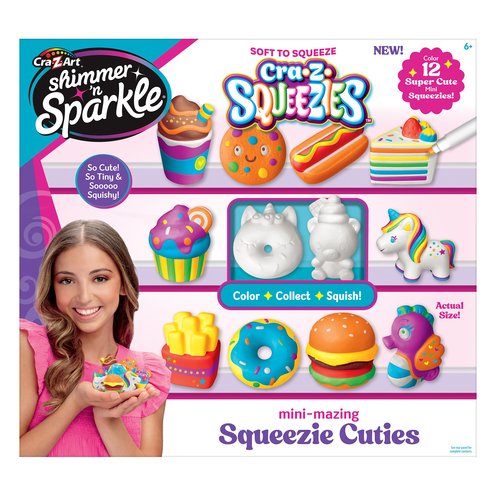 Cra-z-art Shimmer And Sparkle Mini Squeezie Cuties Design Kit