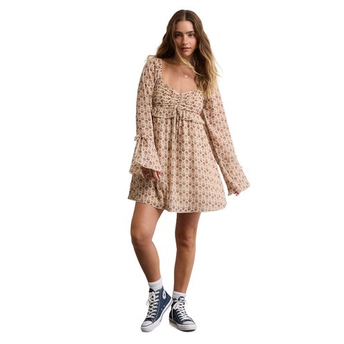 chinese dress ladies Alana Floral Babydoll Tiered Mini Dress main image 0