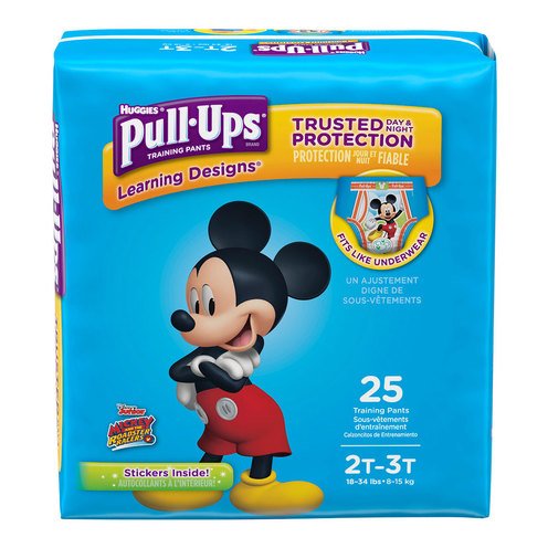 Huggies Pull-ups Boys' Learning Design Size 2t-3t Jumbo Pack, 23