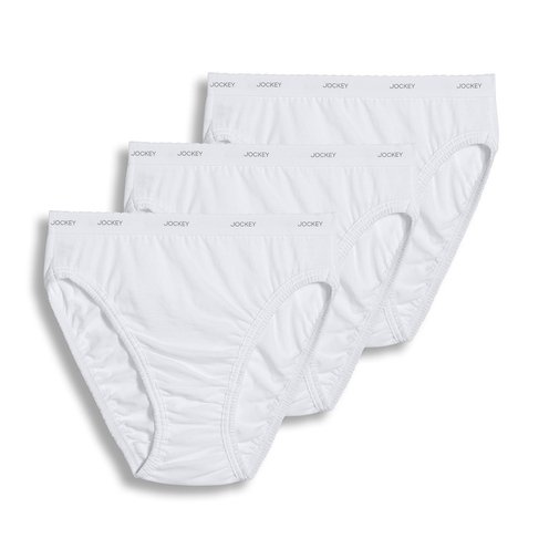 Jockey Women's Classic 3-pack White French Cut Briefs | High Cut ...