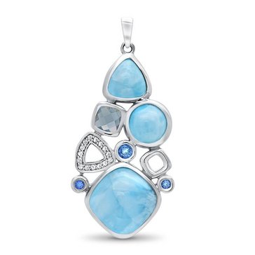 Marahlago Sterling Silver Larimar Alexandria Small Necklace