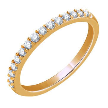 Because by Navy Star 14K Yellow Gold 1/4 cttw Diamond Wedding Band