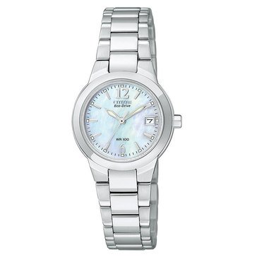 Citizen Women's Chandler Silver-Tone Stainless Steel Bracelet Eco-Drive Watch