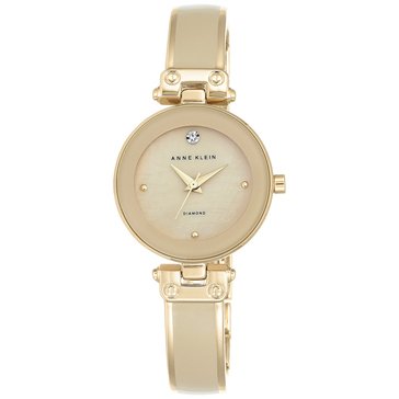 Anne Klein Women's Diamond Accent Bangle Bracelet Watch