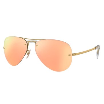 Ray-Ban Unisex Rimless Aviator Sunglasses