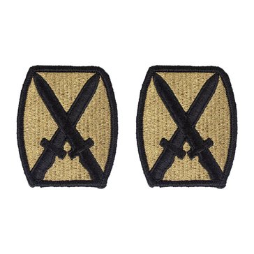 Army OCP PATCH 10TH MOUNTAIN DIV W/HOOK