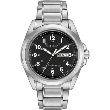Citizen Men's Chandler Silver-Tone Stainless Steel Eco-Drive Bracelet Watch