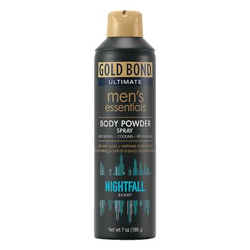 Gold Bond Nightfall Ultimate Men's Essentials Body Spray Powder, 7oz
