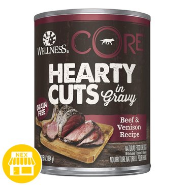 Wellness Core Hearty Cuts Beef & Venison Dog Food, 12oz