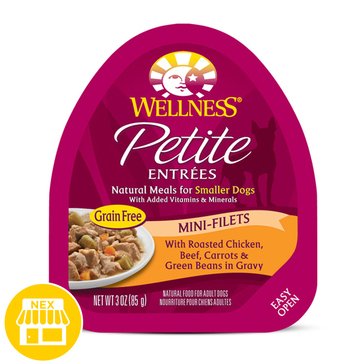 Wellness Petite Dog Entree Mini Filet Chicken & Beef Dog Food