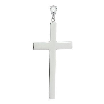 Sterling Silver Large Cross Charm